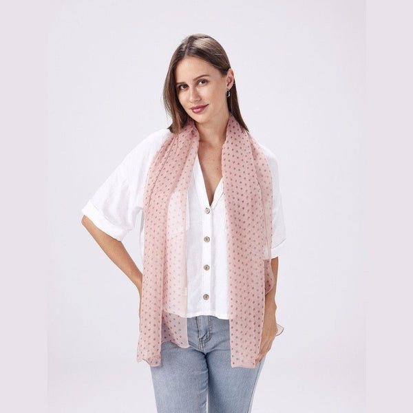 Chiffon Scarf - Polka Dots - Lady of the Lake