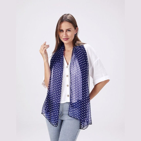 Chiffon Scarf - Polka Dots - Lady of the Lake
