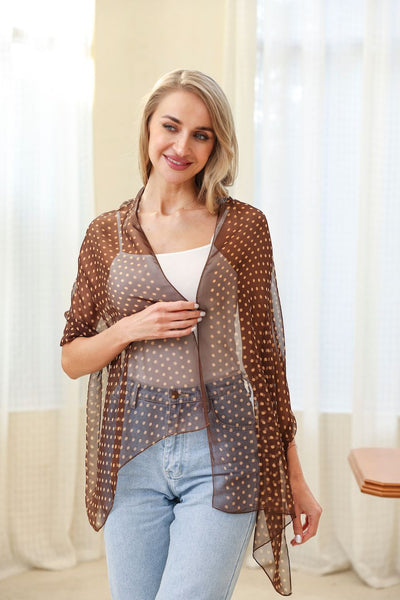 Chiffon Scarf - Polka Dots