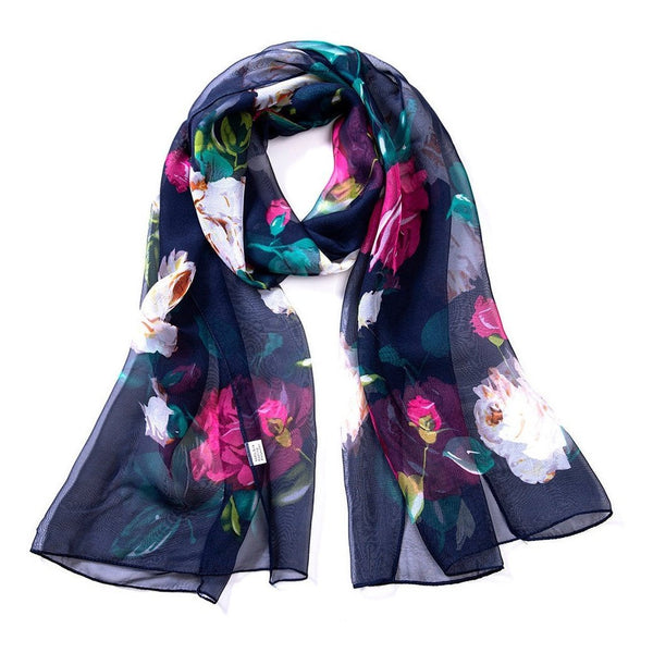 Chiffon Scarf - Rose Garden