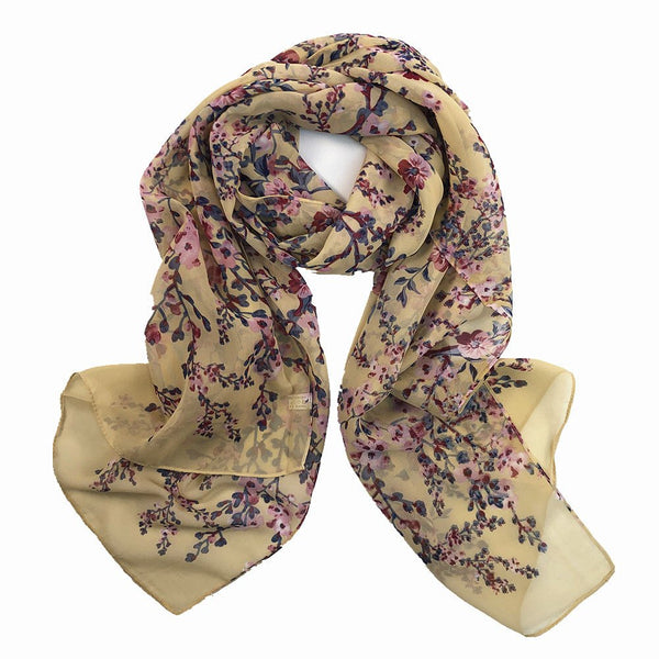 Chiffon Scarf - Spring Blooms - Lady of the Lake