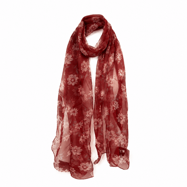 Chiffon Scarf - Vintage Blooms