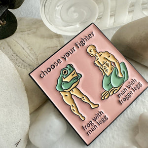 Choose Wisely Man / Frog Enamel Pin - Lady of the Lake