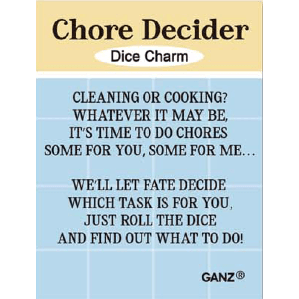 Chore Decider - Dice Charm - Lady of the Lake