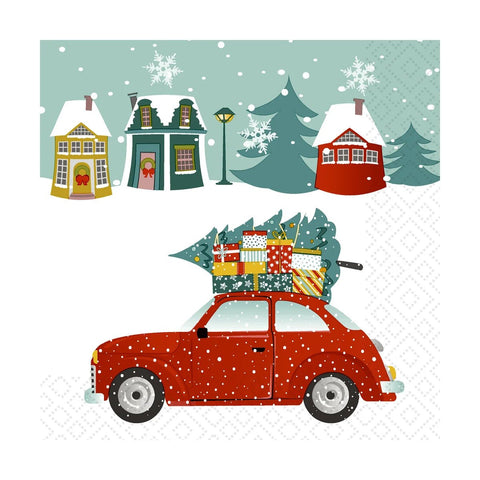 Christmas Car - Paper Napkins