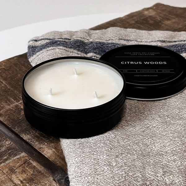 Citrus Woods - Soy Travel Tin Candle