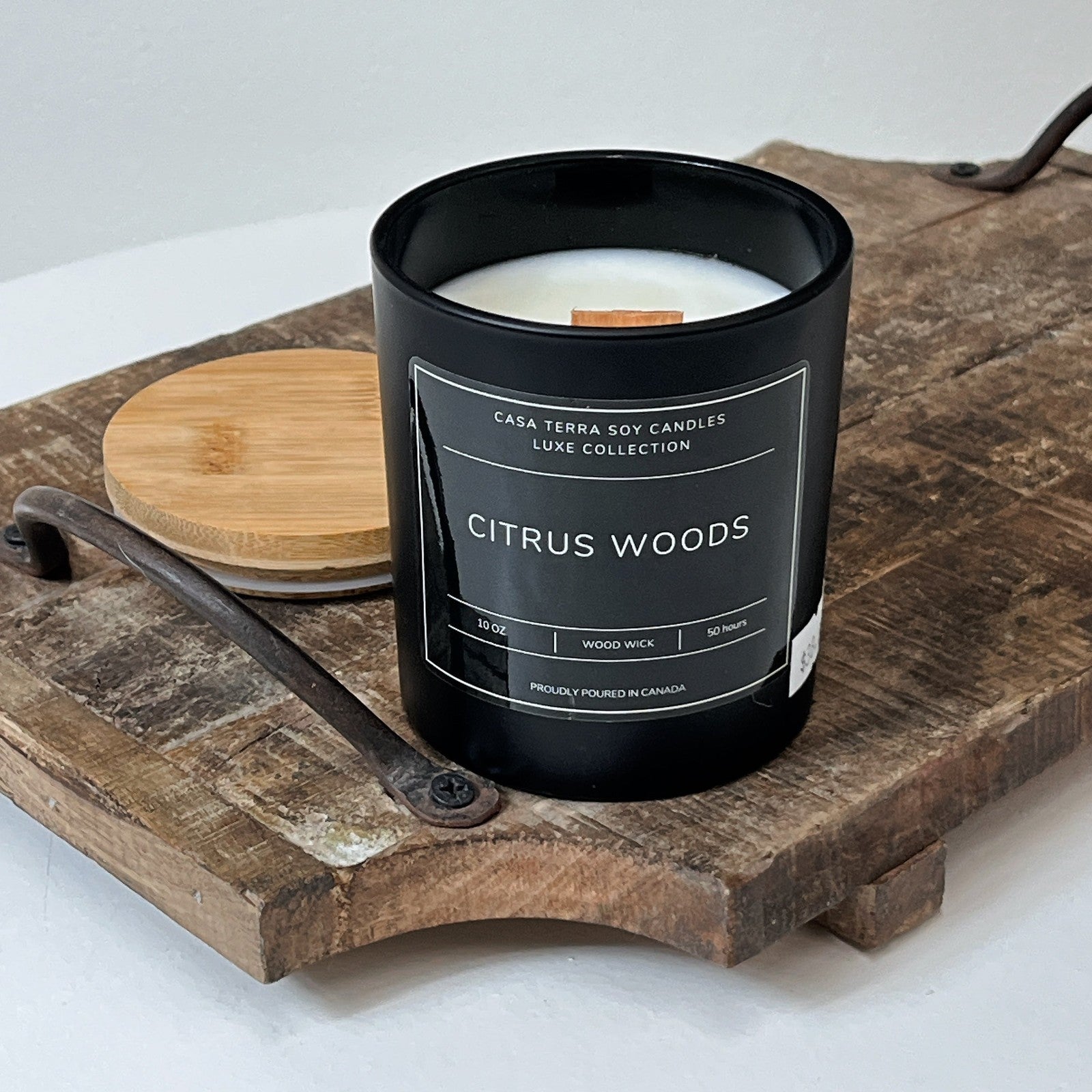 Citrus Woods - Soy Wood Wick Candle - Lady of the Lake