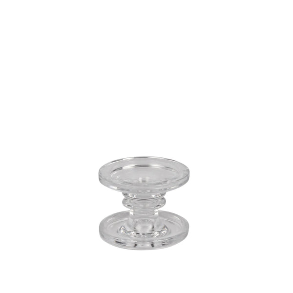 Classic Glass Pillar & Taper Candle Holder