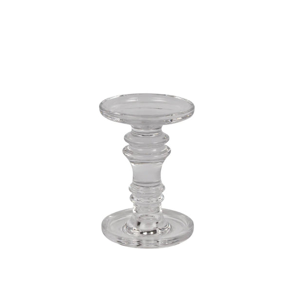 Classic Glass Pillar & Taper Candle Holder