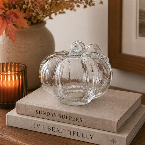 Clear Glass Pumpkin - Lady of the Lake