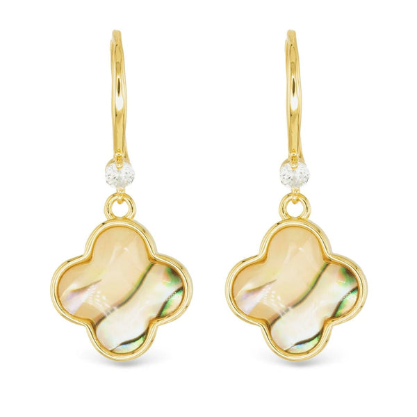 Clover Abalone Drop Earring - Lady of the Lake