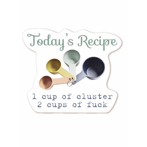 Clusterfuck Recipe Sticker