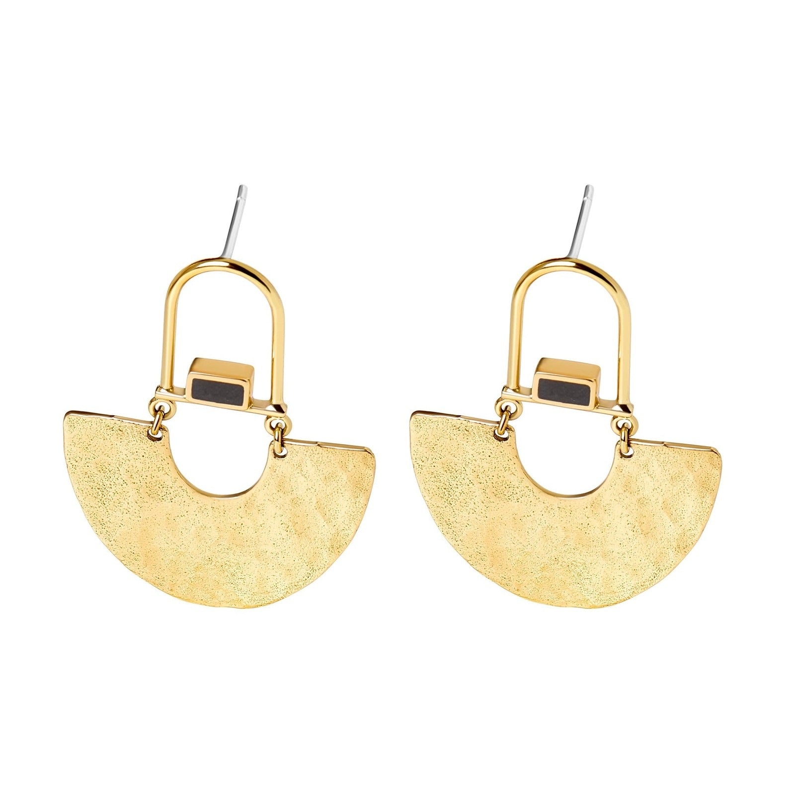 Cobalt Hammered Earrings - Lady of the Lake