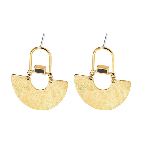 Cobalt Hammered Earrings - Lady of the Lake