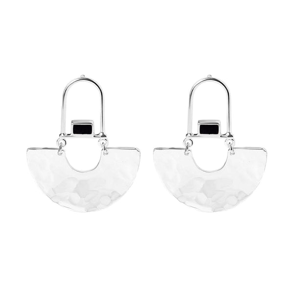 Cobalt Hammered Earrings - Lady of the Lake