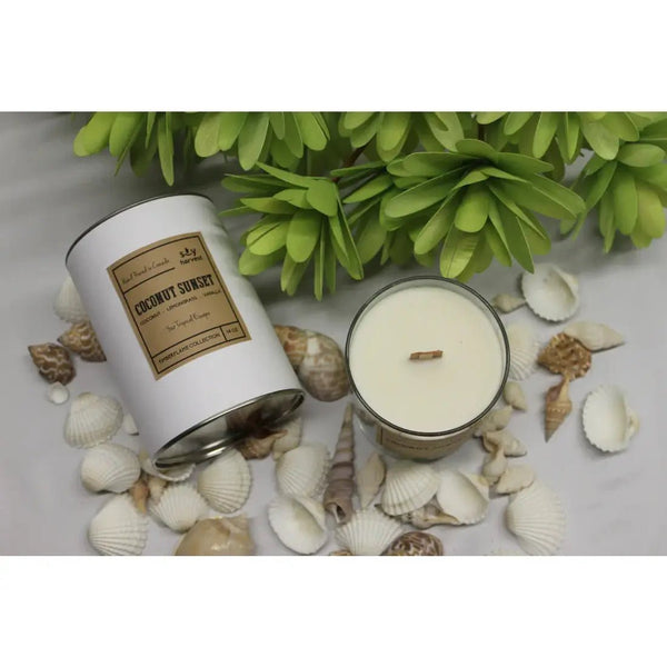 Coconut Sunset Timberflame Candle