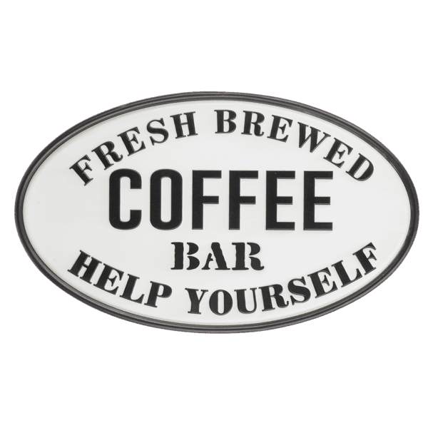 Coffee Bar Embossed Sign - Lady of the Lake