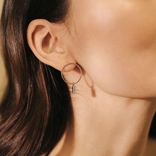 Colette Drop Hoop Earrings