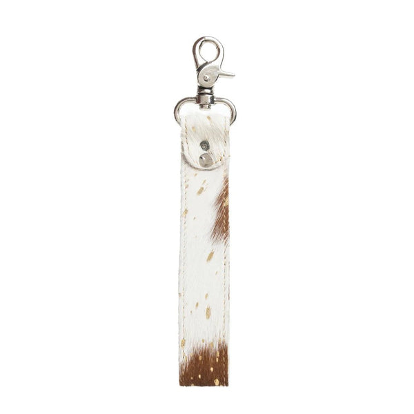 Concho Delight Key Chain In Brown & White - Lady of the Lake