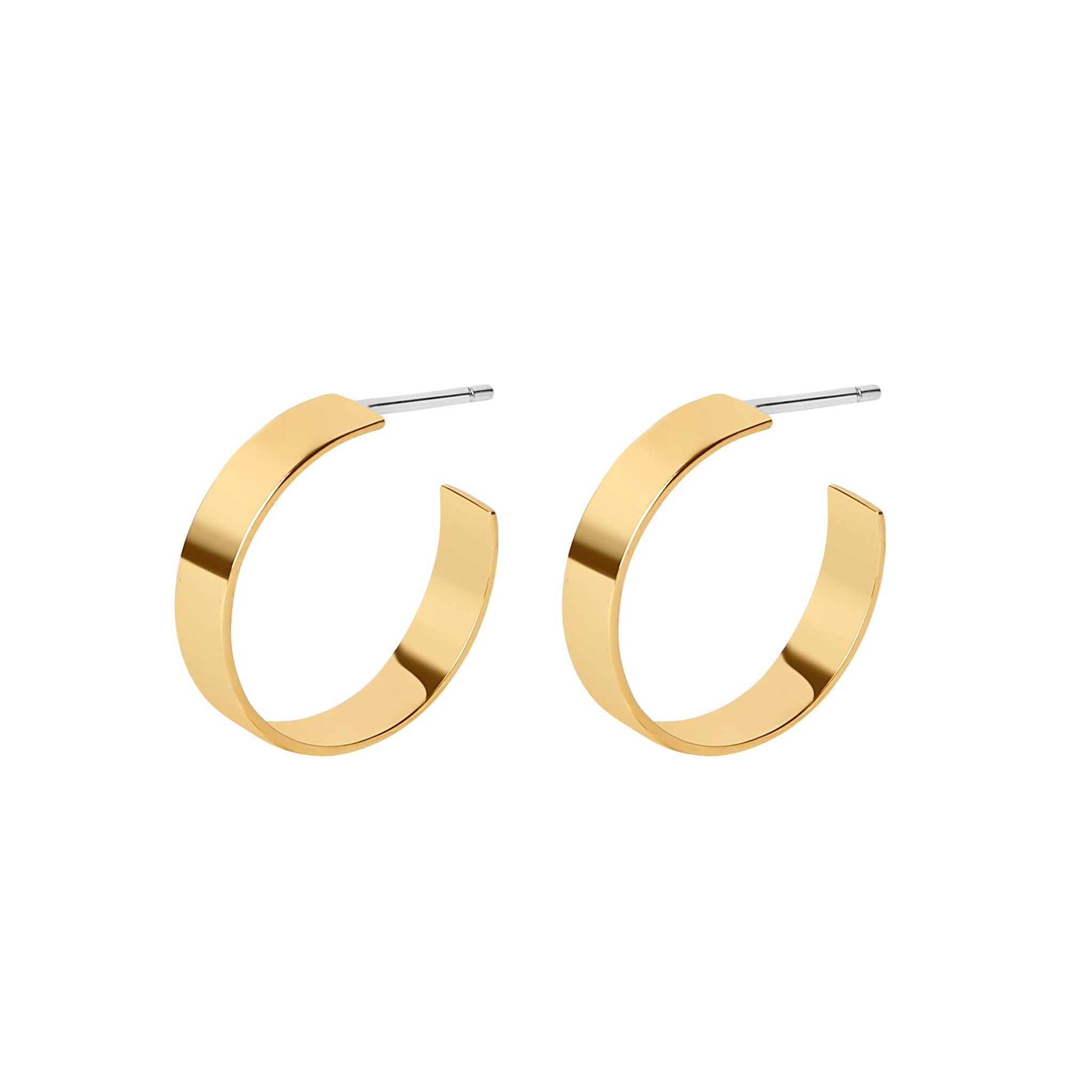 Contemporary Wide Hoop Earrings - Lady of the Lake