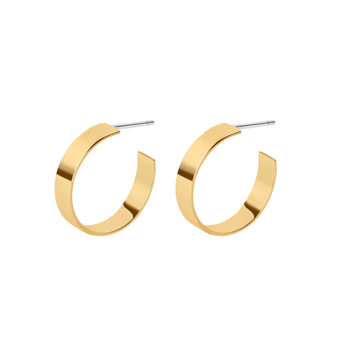 Contemporary Wide Hoop Earrings - Lady of the Lake