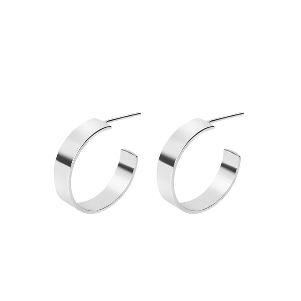 Contemporary Wide Hoop Earrings - Lady of the Lake