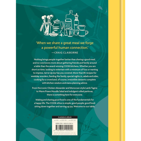 Cook: Serve up Joy: Recipes for Sharing - Hardcover Book - Lady of the Lake