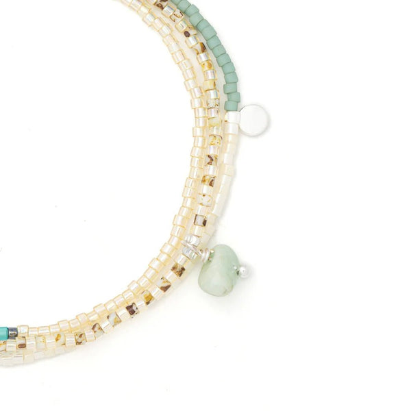Courage | Amazonite - Mixed Media Bracelet / Necklace - Lady of the Lake