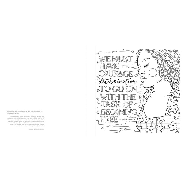 Courage, Dear Heart: A Coloring Book Of Empowering Words From Inspirational Women - Lady of the Lake