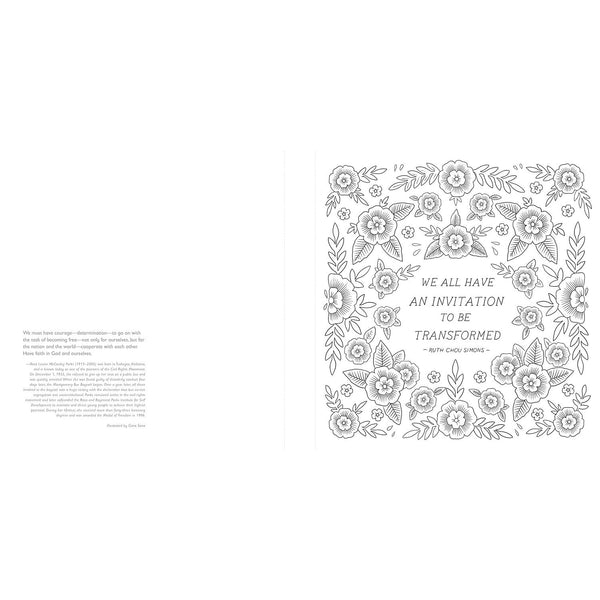 Courage, Dear Heart: A Coloring Book Of Empowering Words From Inspirational Women - Lady of the Lake