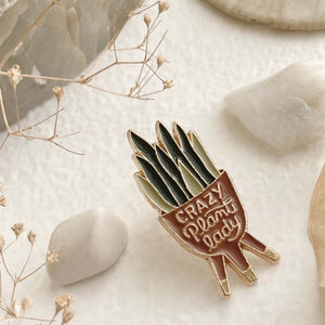 Crazy Plant Lady Lapel Pin - Lady of the Lake