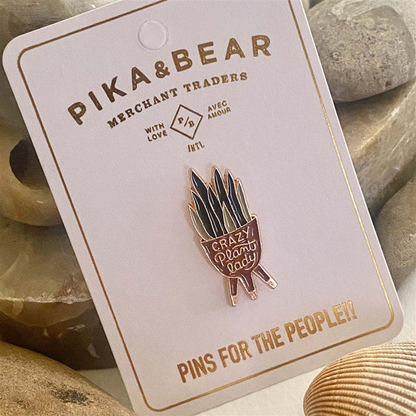 Crazy Plant Lady Lapel Pin - Lady of the Lake