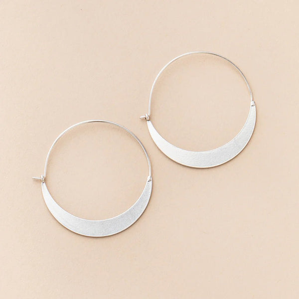 Crescent Hoop Earrings