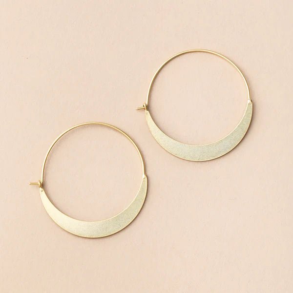 Crescent Hoop Earrings