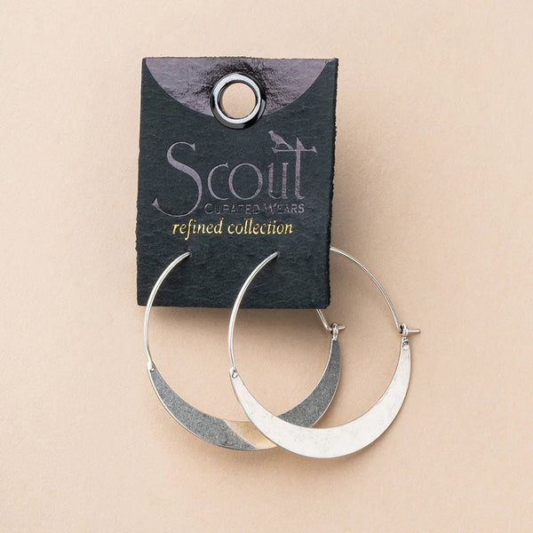 Crescent Hoop Earrings