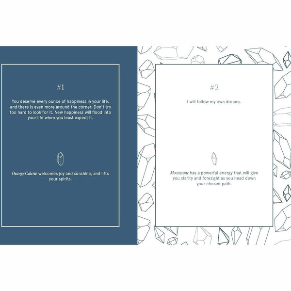 Crystals & Affirmations - Hardcover Book - Lady of the Lake