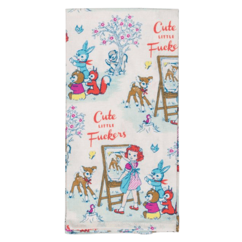Cute Little Fuckers - Tea Towel - Lady of the Lake