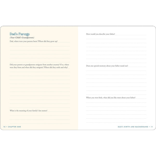 Dad's Story - Keepsake Guided Journal - Lady of the Lake