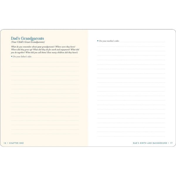 Dad's Story - Keepsake Guided Journal - Lady of the Lake