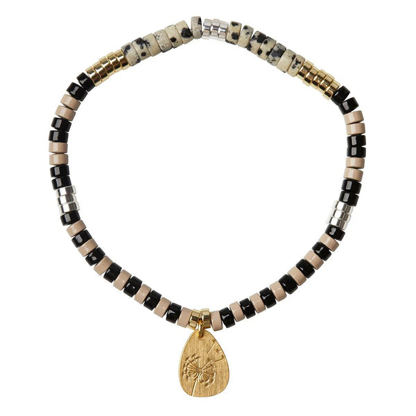 Dalmatian Jasper - Stone Of Joy - Stone Intention Charm Bracelet