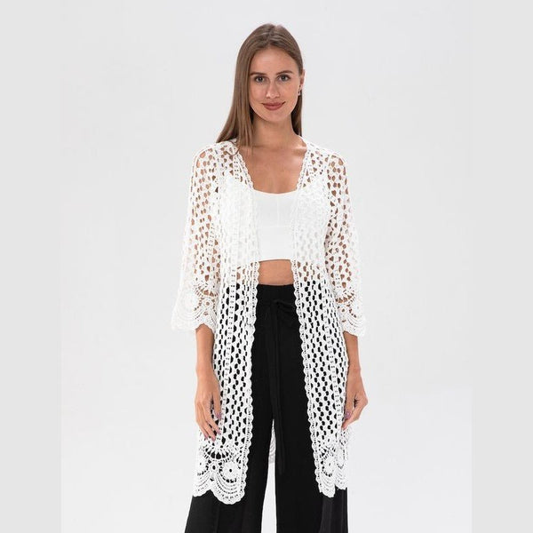 Dana Loose Knit Summer Cardigan - Lady of the Lake