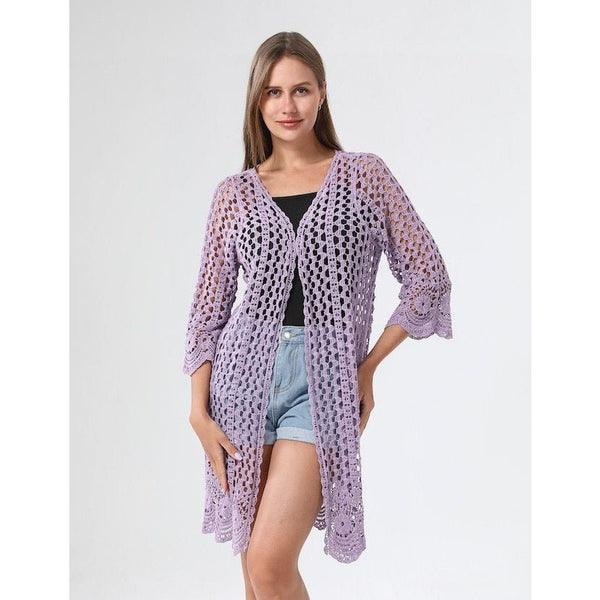 Dana Loose Knit Summer Cardigan - Lady of the Lake