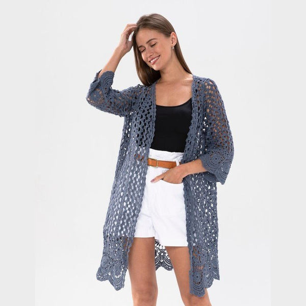Dana Loose Knit Summer Cardigan - Lady of the Lake