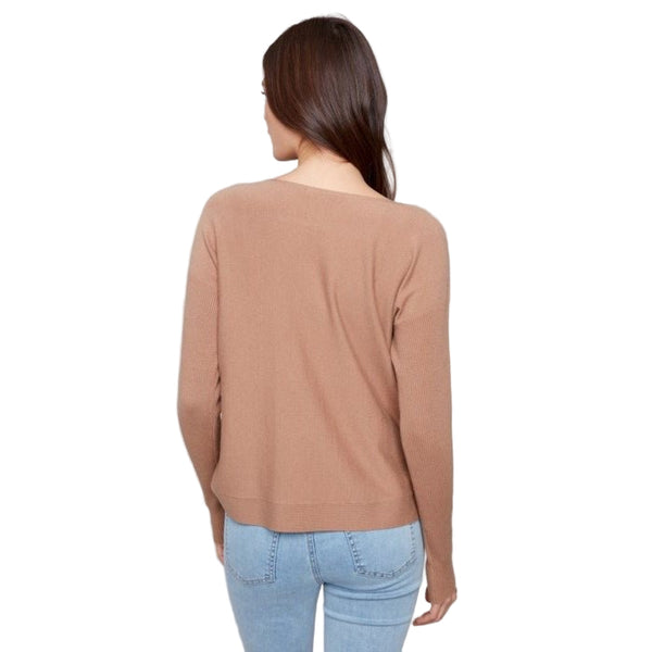 Daphne Boat Neck Sweater With Side Buttons - Lady of the Lake