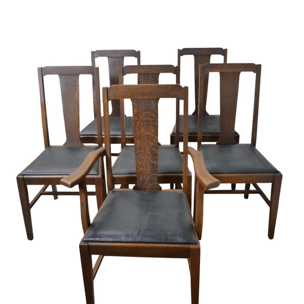 Dark Wooden Dining Chairs - Set of 6 - Lady of the Lake
