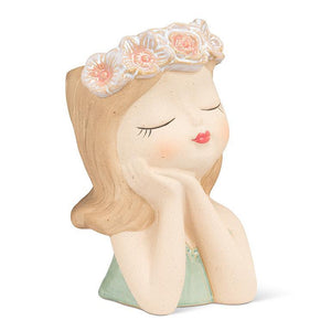 Daydream Girl With Flowers Vase - Lady of the Lake