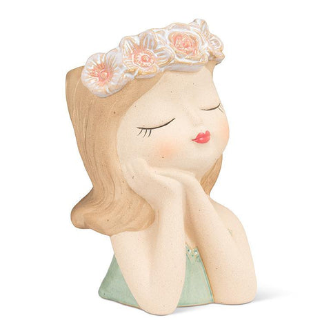 Daydream Girl With Flowers Vase - Lady of the Lake
