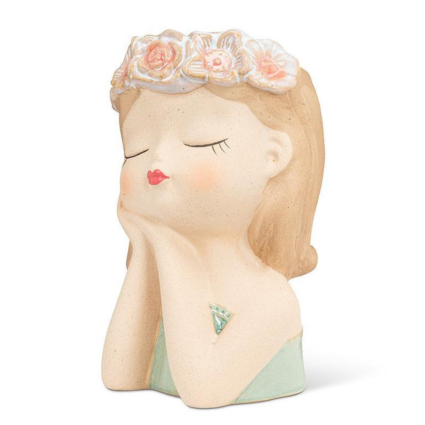 Daydream Girl With Flowers Vase - Lady of the Lake