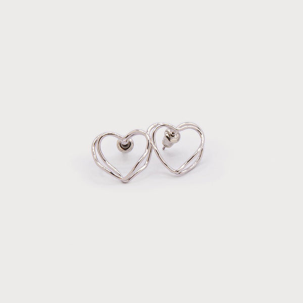 Delicate Hearts Stud Earrings - Lady of the Lake
