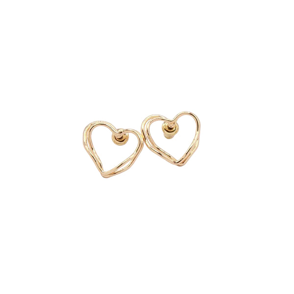 Delicate Hearts Stud Earrings - Lady of the Lake